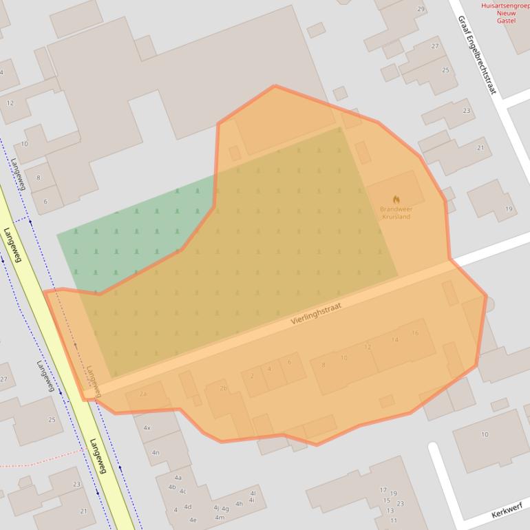 Kaart van postcodegebied 4756AM.