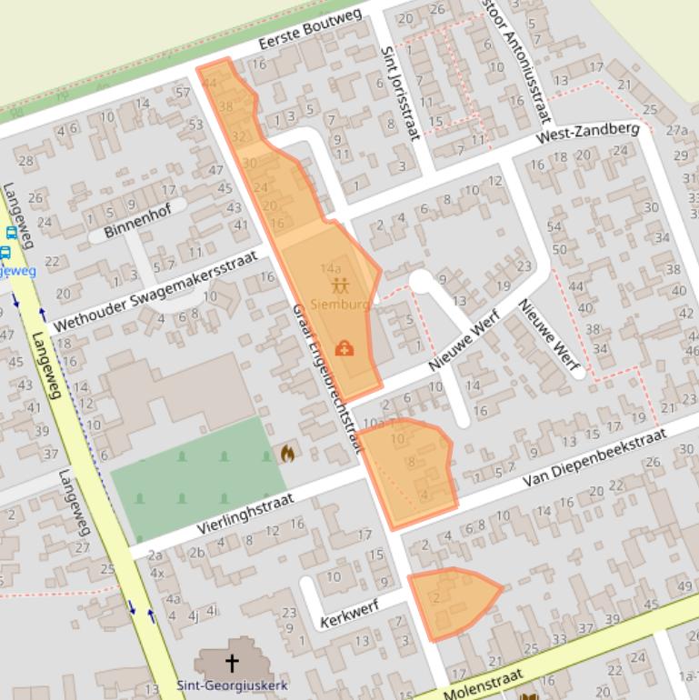 Kaart van postcodegebied 4756AR.