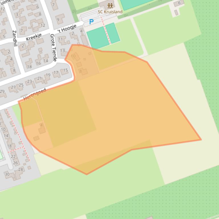 Kaart van postcodegebied 4756AS.