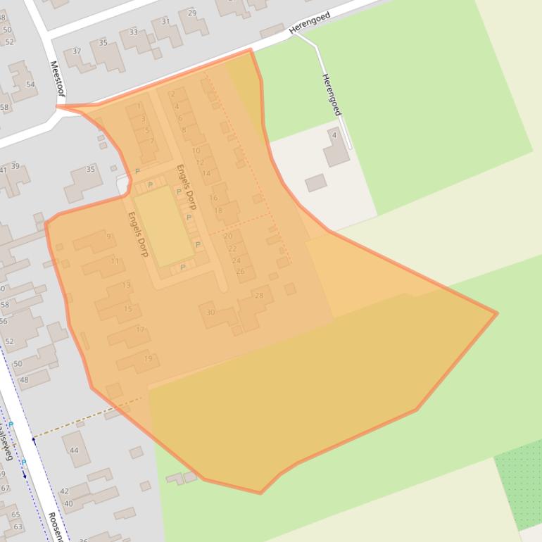 Kaart van postcodegebied 4756AV.