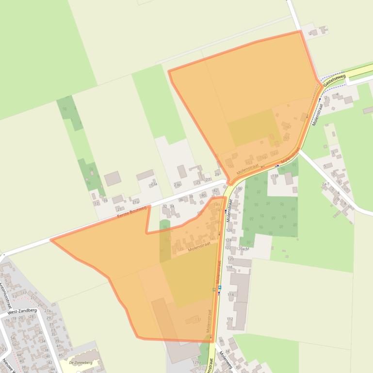 Kaart van postcodegebied 4756BD.