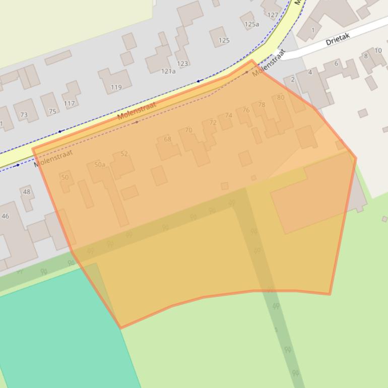 Kaart van postcodegebied 4756BG.