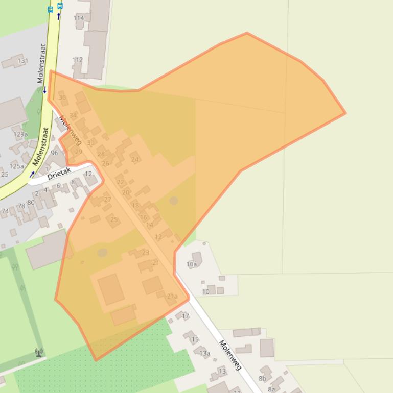 Kaart van postcodegebied 4756BJ.