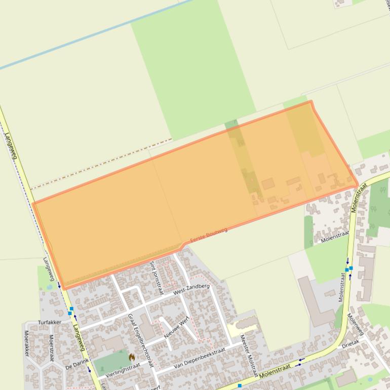 Kaart van postcodegebied 4756BL.