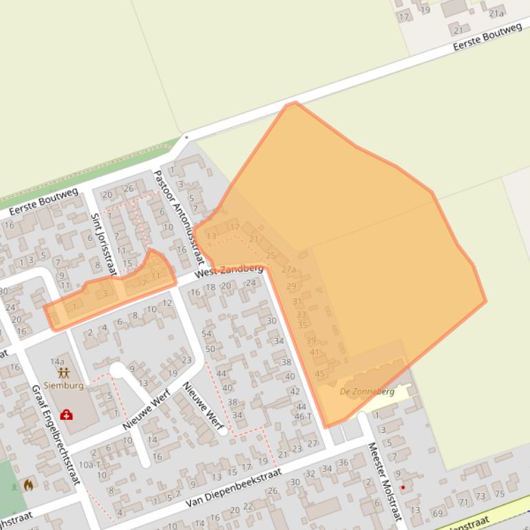 Kaart van postcodegebied 4756BP.