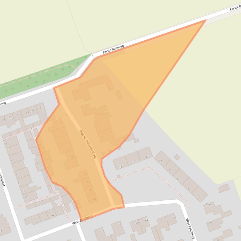 Kaart van postcodegebied 4756BS.