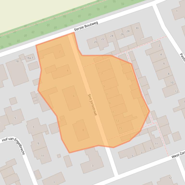 Kaart van postcodegebied 4756BT.