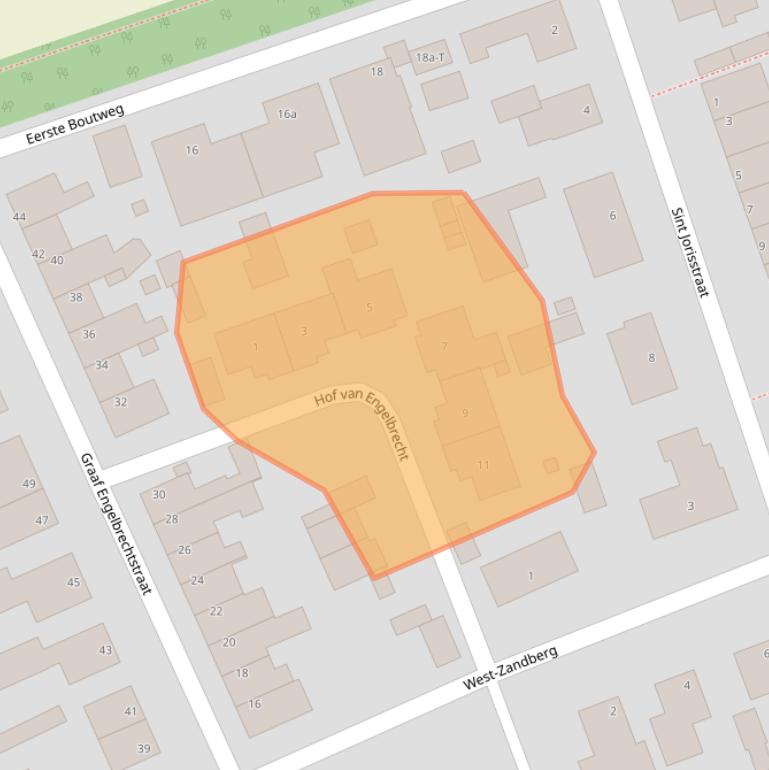 Kaart van postcodegebied 4756BX.