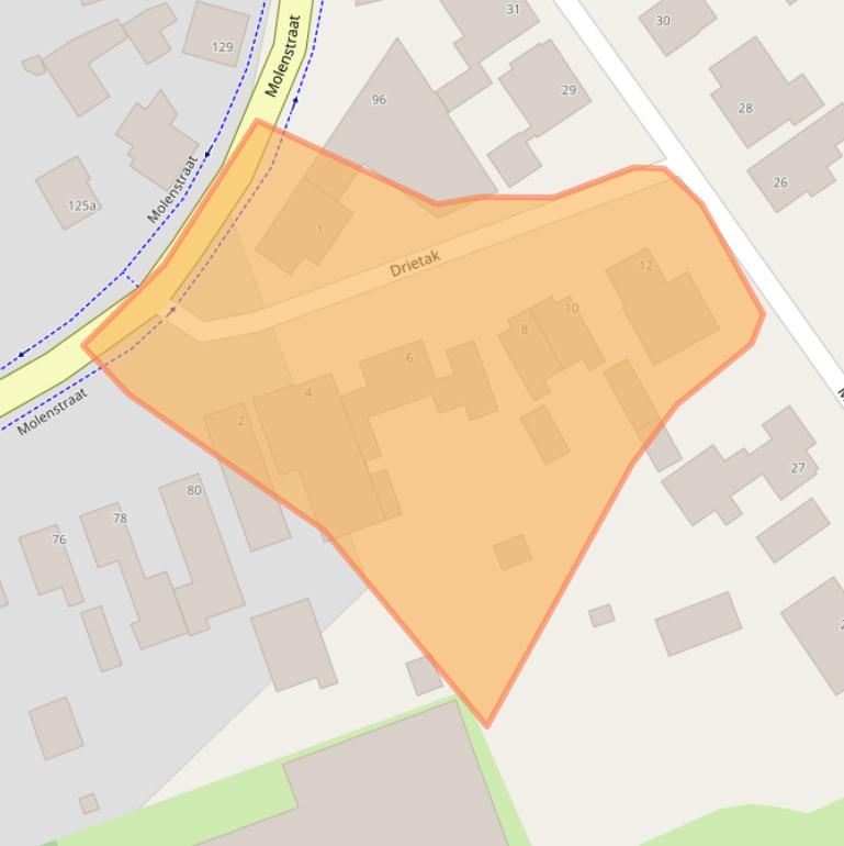 Kaart van postcodegebied 4756BZ.