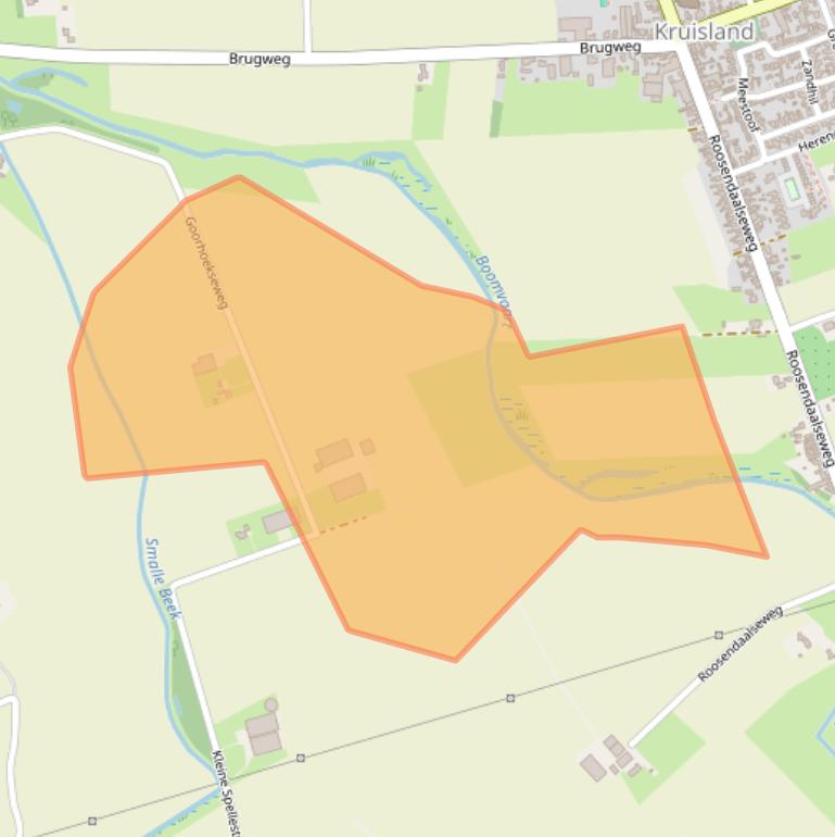 Kaart van postcodegebied 4756SB.