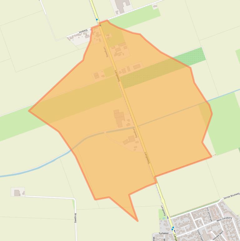 Kaart van postcodegebied 4756SL.