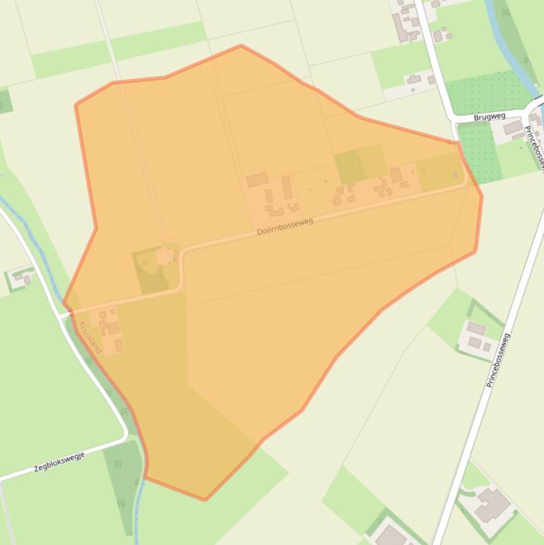 Kaart van postcodegebied 4756SP.