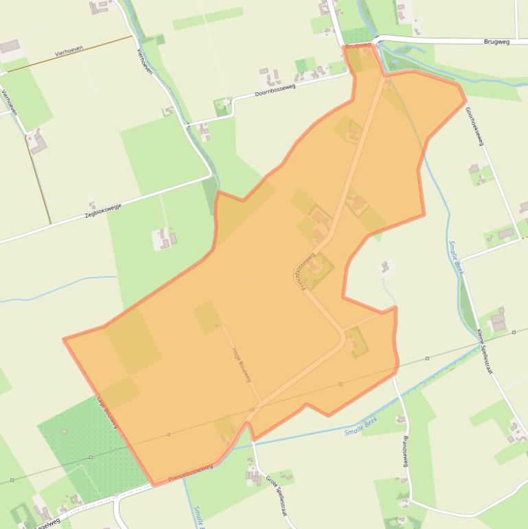 Kaart van postcodegebied 4756SR.