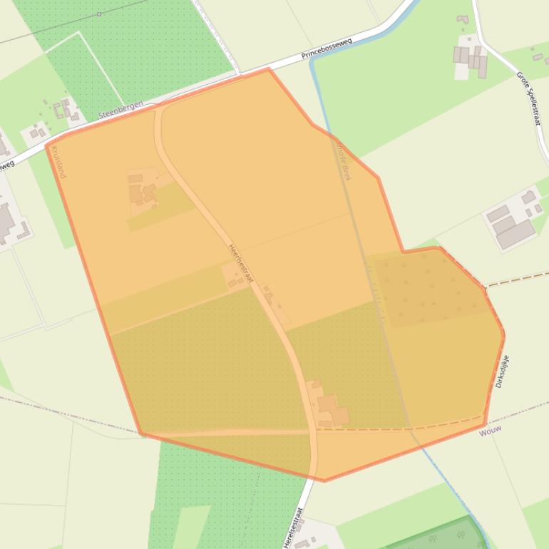 Kaart van postcodegebied 4756ST.