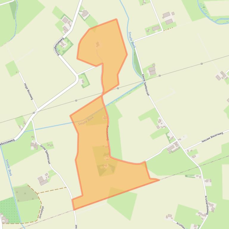 Kaart van postcodegebied 4756SW.