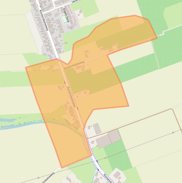 Kaart van postcodegebied 4756TD.