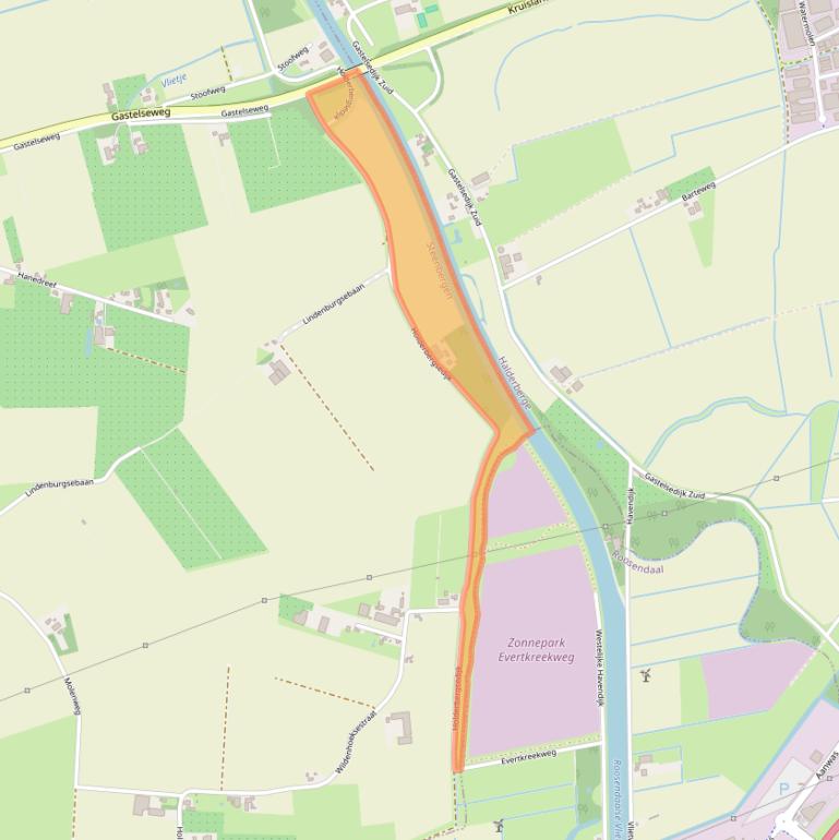 Kaart van postcodegebied 4756TJ.