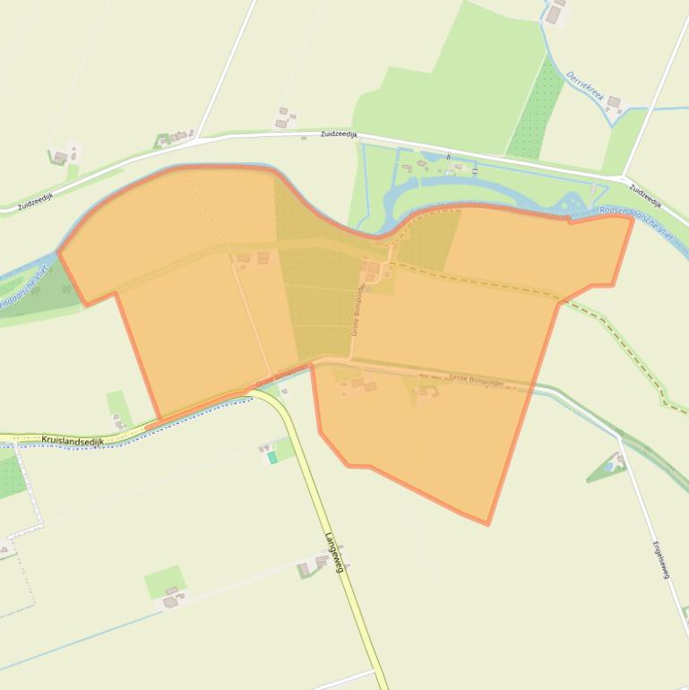 Kaart van postcodegebied 4756TW.