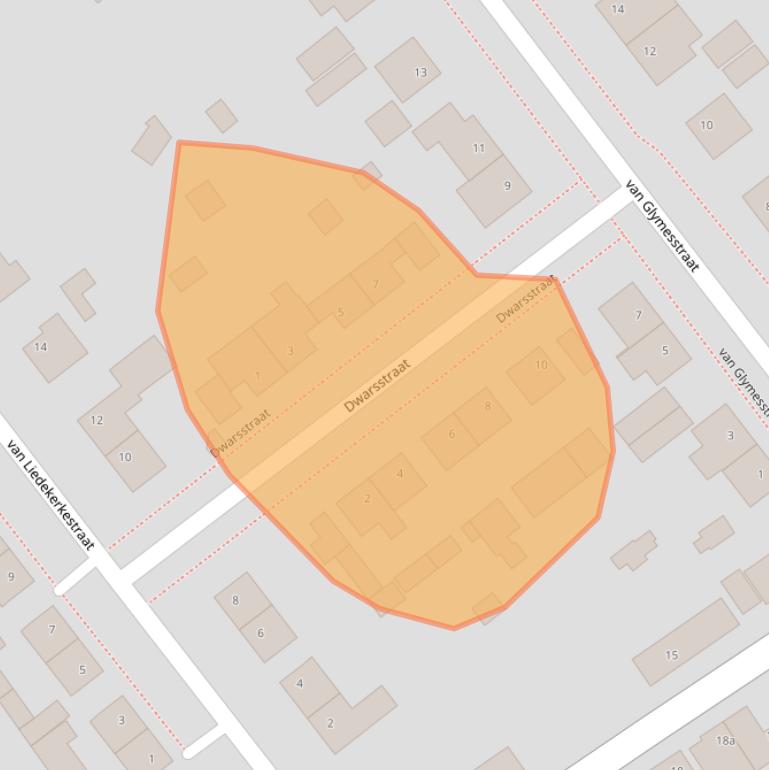 Kaart van postcodegebied 4758AE.