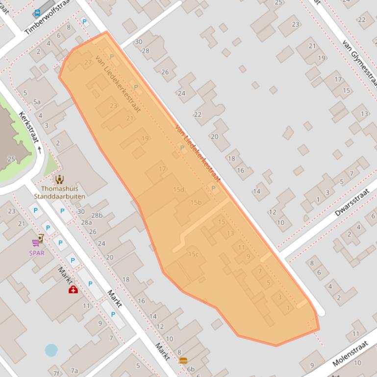 Kaart van postcodegebied 4758AG.