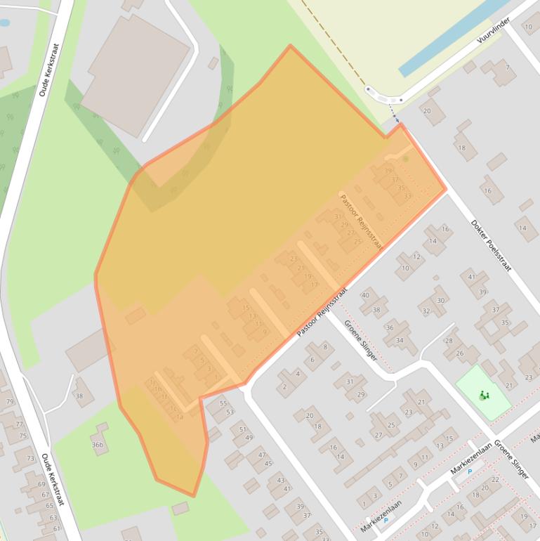 Kaart van postcodegebied 4758AT.