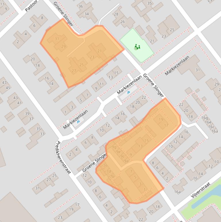 Kaart van postcodegebied 4758AW.