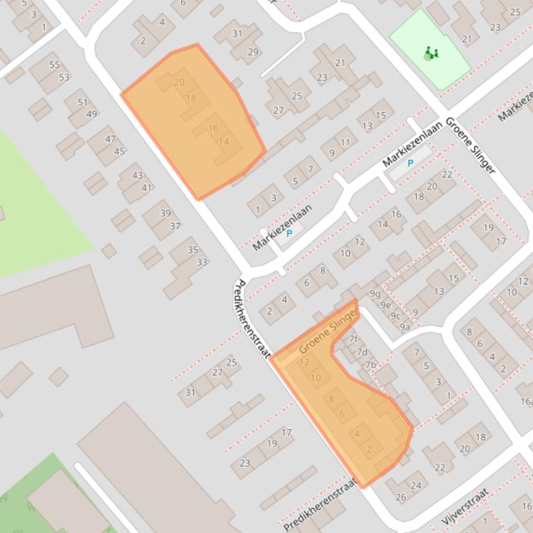 Kaart van postcodegebied 4758BB.