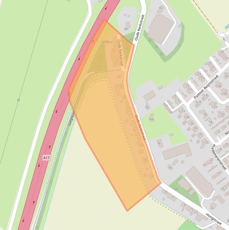 Kaart van postcodegebied 4758BD.