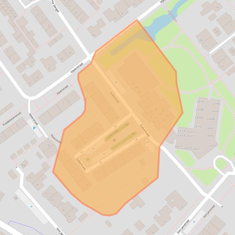 Kaart van postcodegebied 4758BG.