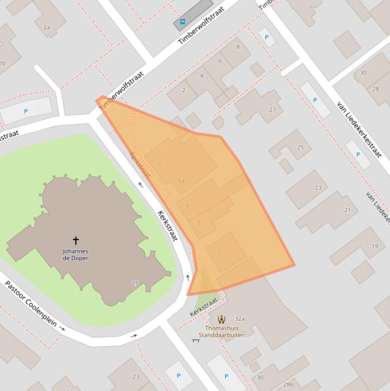 Kaart van postcodegebied 4758BK.