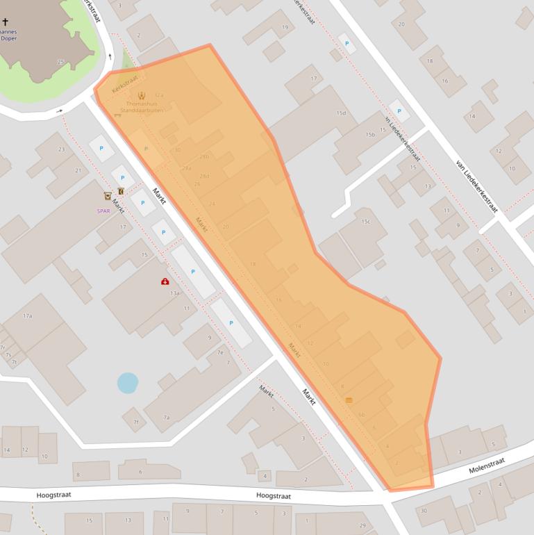 Kaart van postcodegebied 4758BM.