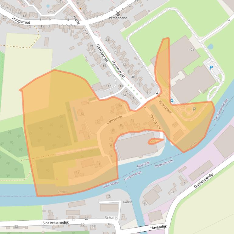 Kaart van postcodegebied 4758BS.