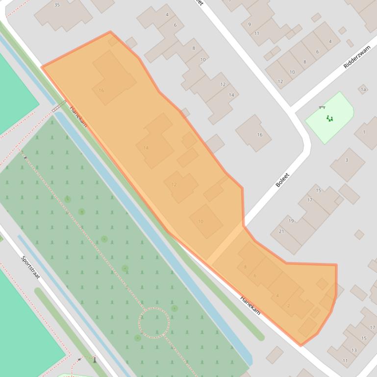 Kaart van postcodegebied 4758CB.