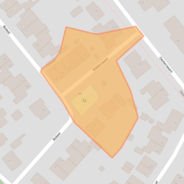 Kaart van postcodegebied 4758CC.