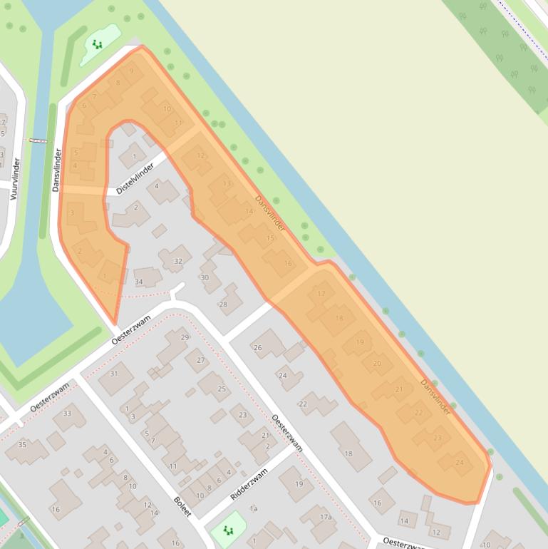 Kaart van postcodegebied 4758CJ.