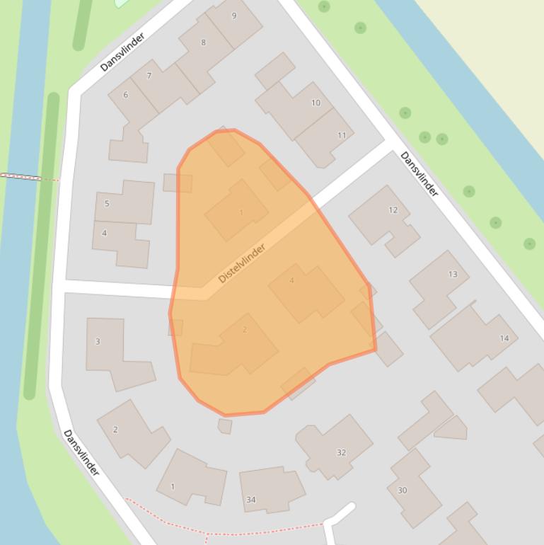 Kaart van postcodegebied 4758CK.