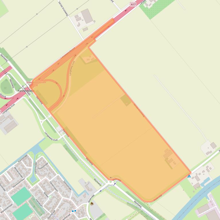 Kaart van postcodegebied 4758SC.