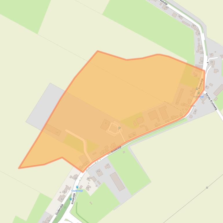 Kaart van postcodegebied 4758TL.