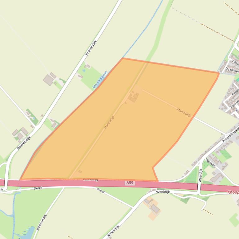 Kaart van postcodegebied 4759CC.