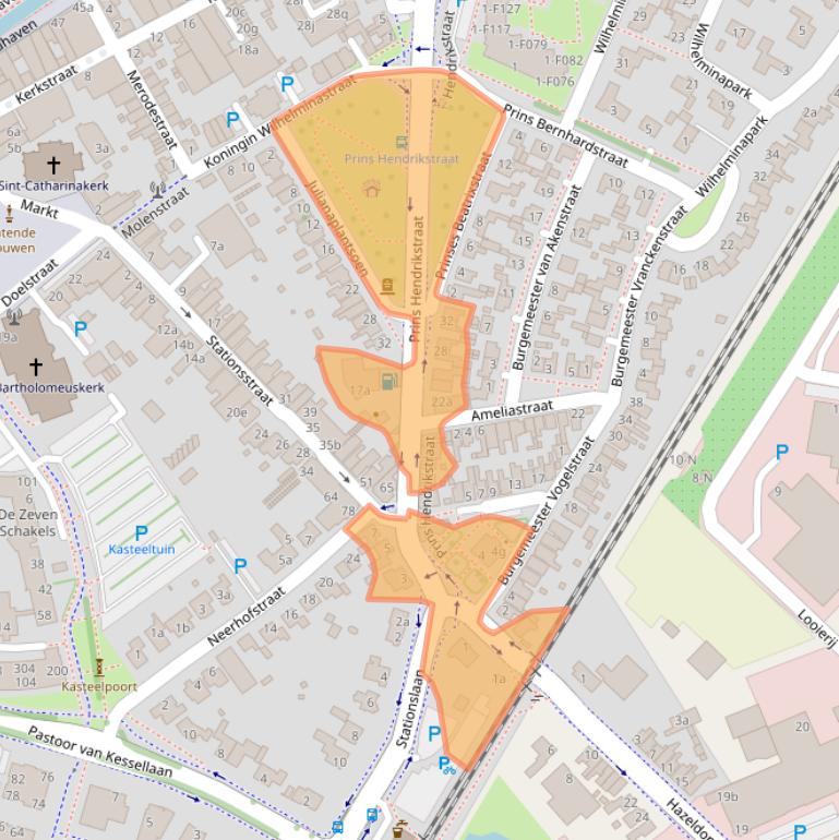 Kaart van postcodegebied 4761AH.