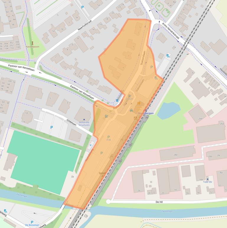 Kaart van postcodegebied 4761BG.