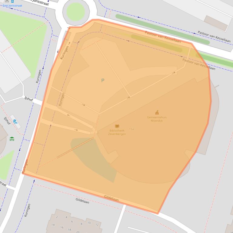 Kaart van postcodegebied 4761BJ.