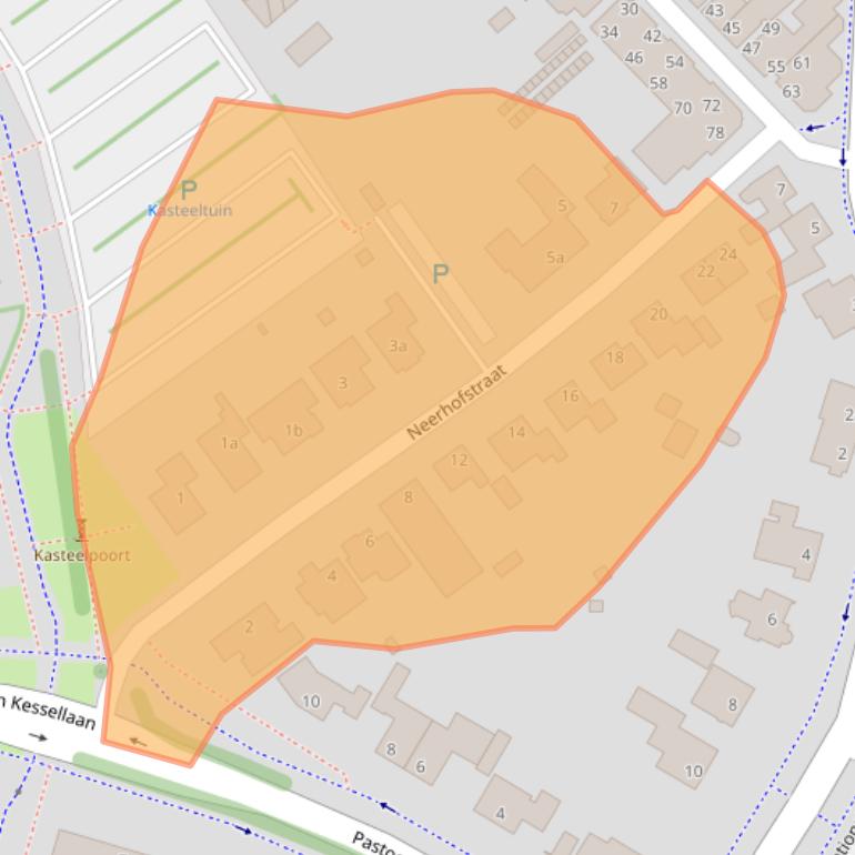 Kaart van postcodegebied 4761BM.