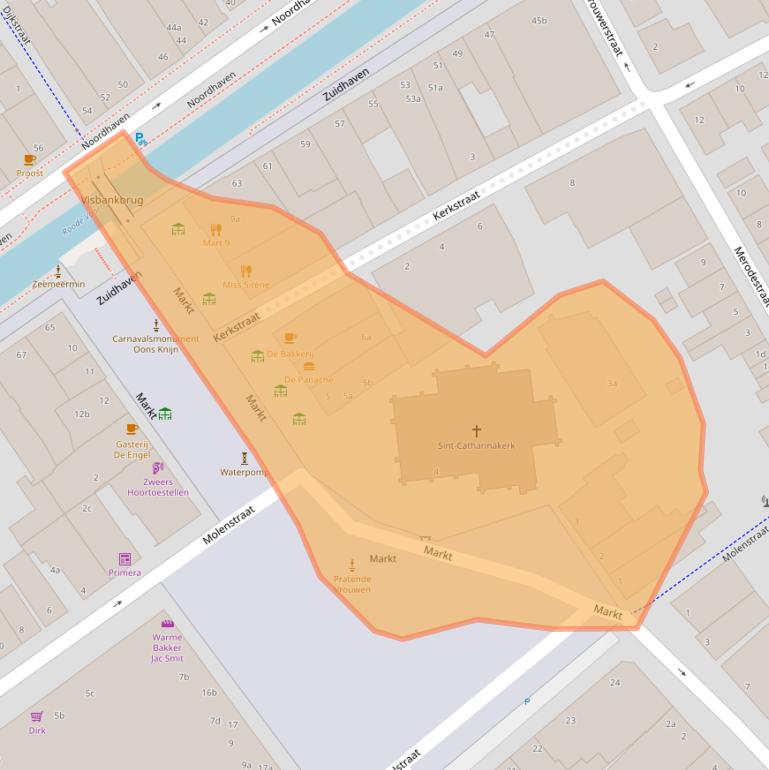 Kaart van postcodegebied 4761CD.