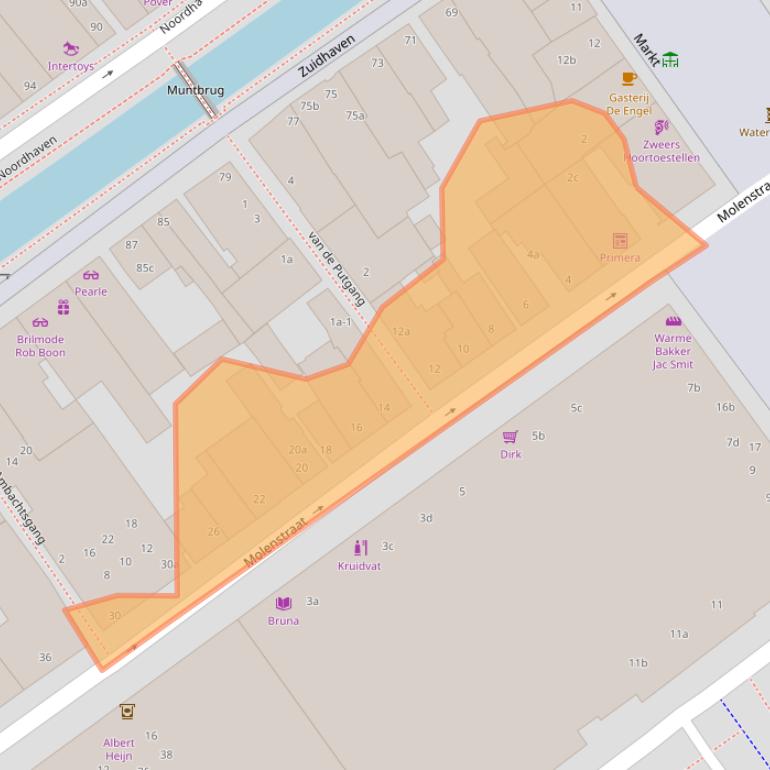 Kaart van postcodegebied 4761CK.