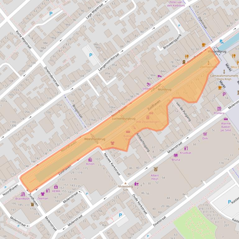 Kaart van postcodegebied 4761CT.