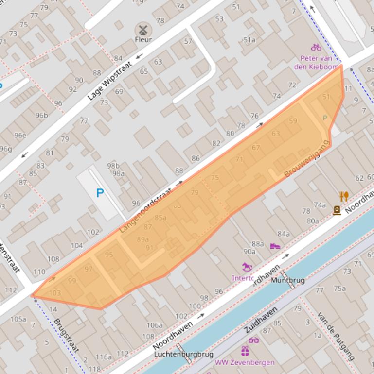 Kaart van postcodegebied 4761DK.