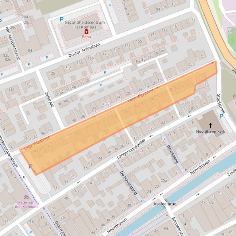 Kaart van postcodegebied 4761EA.