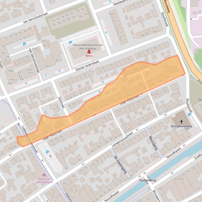 Kaart van postcodegebied 4761EC.