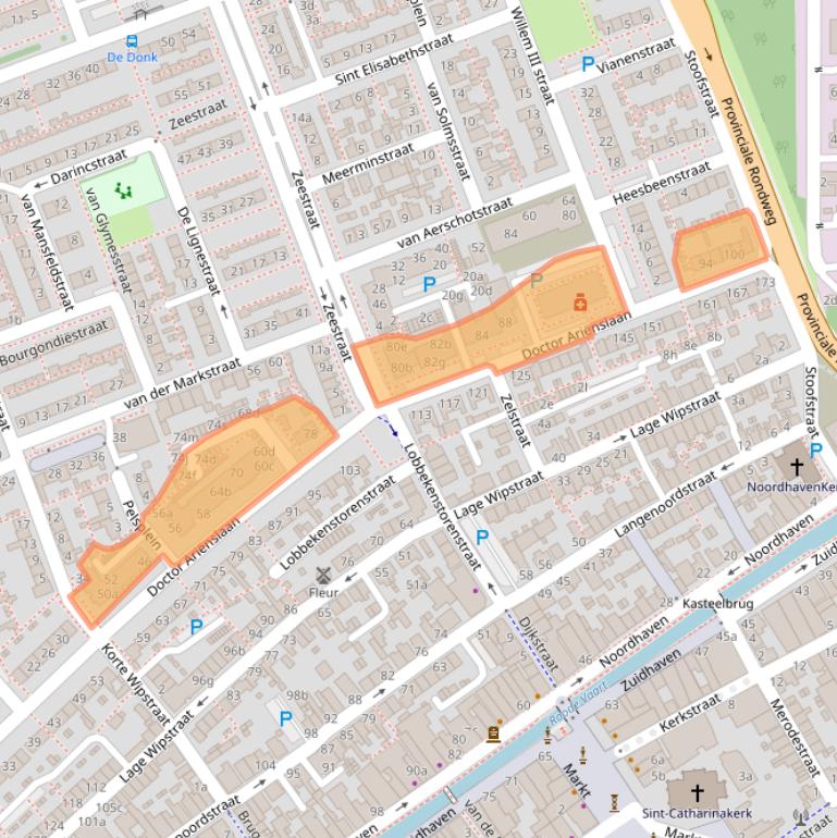 Kaart van postcodegebied 4761EP.